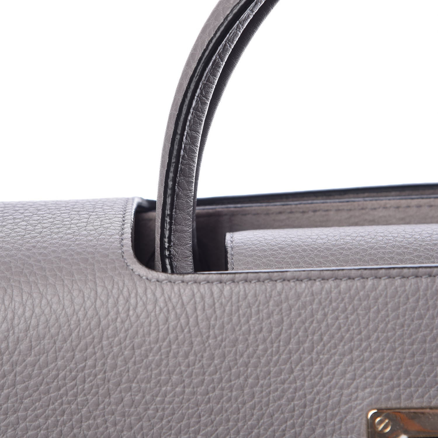 Christian Dior Bullcalf Medium Diorever Flap Meteorite Grey 10 of 15