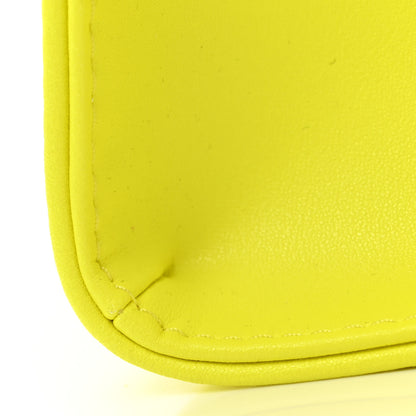 Telfar Vegan Leather Medium Shopping Bag Highlighter Yellow 13 of 13