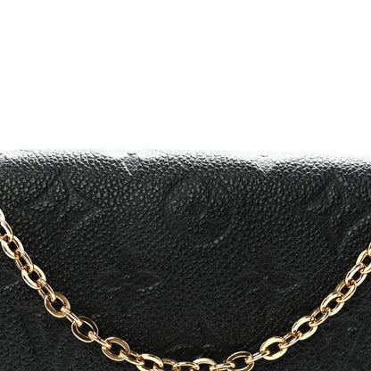 Louis Vuitton Empreinte Pochette Felicie Chain Wallet Black 7 of 10