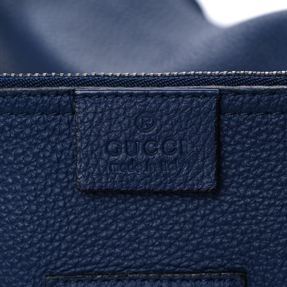 Gucci Soft Grained Calfskin Large Jackie Hobo Classic Blue Marine 7 of 25