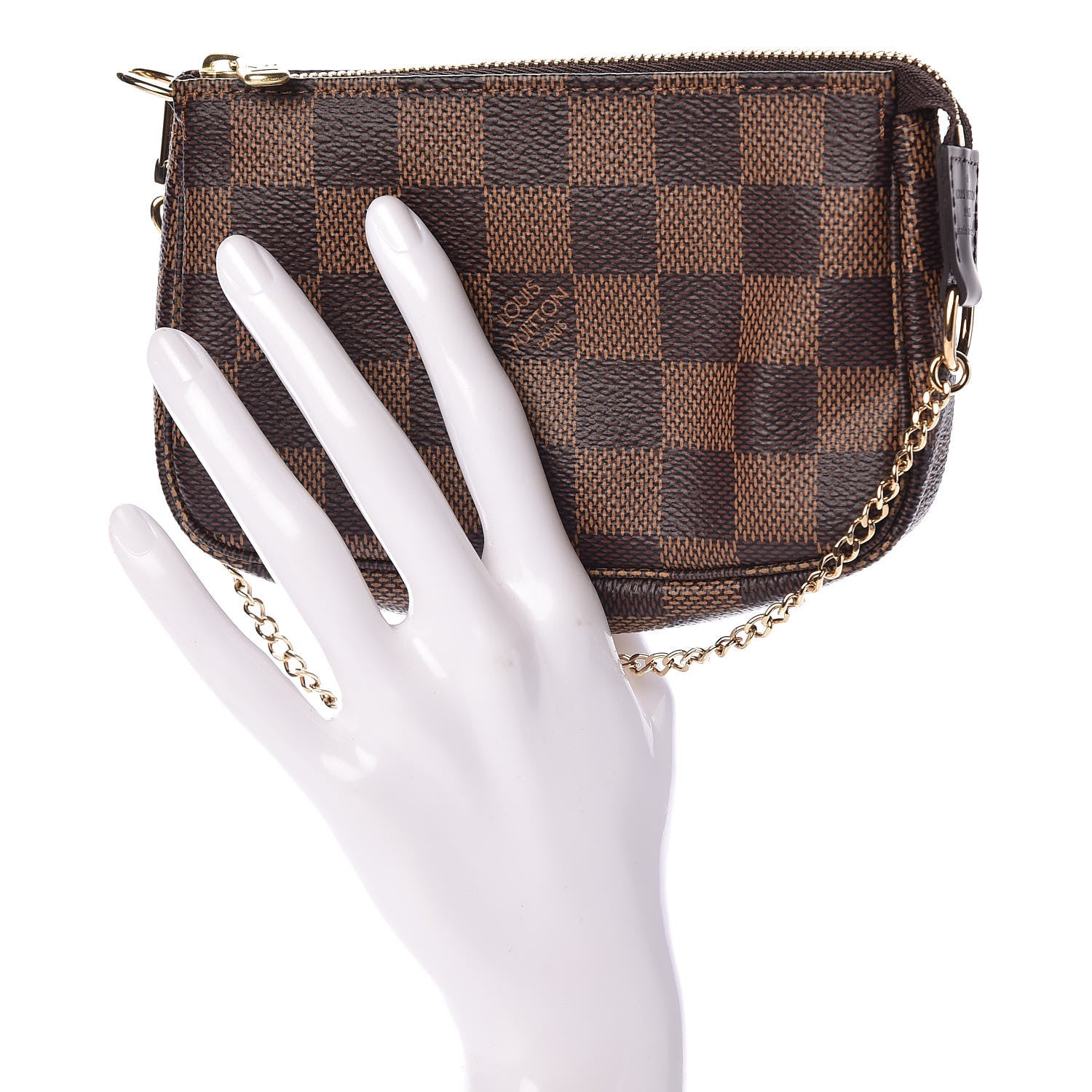 Louis Vuitton Damier Ebene Mini Pochette Accessories 2 of 7