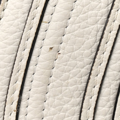 Chloe Raffia Calfskin Marcie Basket Small Marcie Round Crossbody Bag White 11 of 12