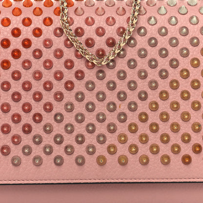 Christian Louboutin Calfskin Spikes Paloma Clutch Gold Dolly 8 of 10
