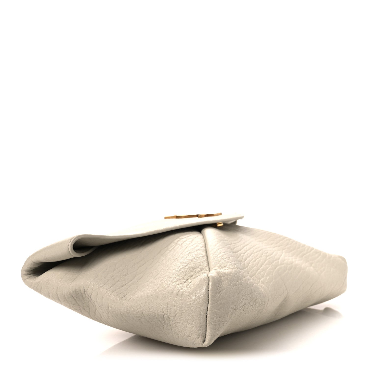 Saint Laurent Grained Lambskin Large Cassandre Envelope Pouch Blanc Vintage 4 of 10