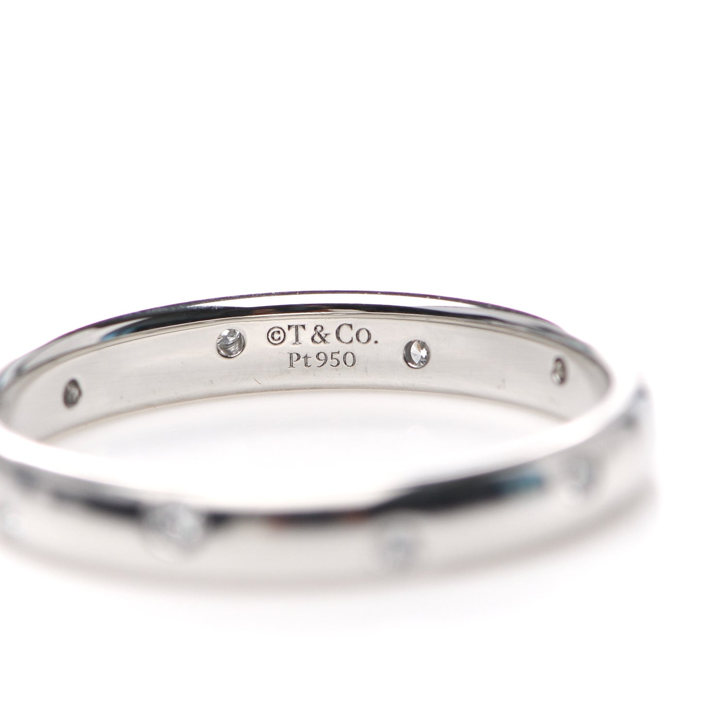 Platinum Diamond 3mm Etoile Band Ring 54 7