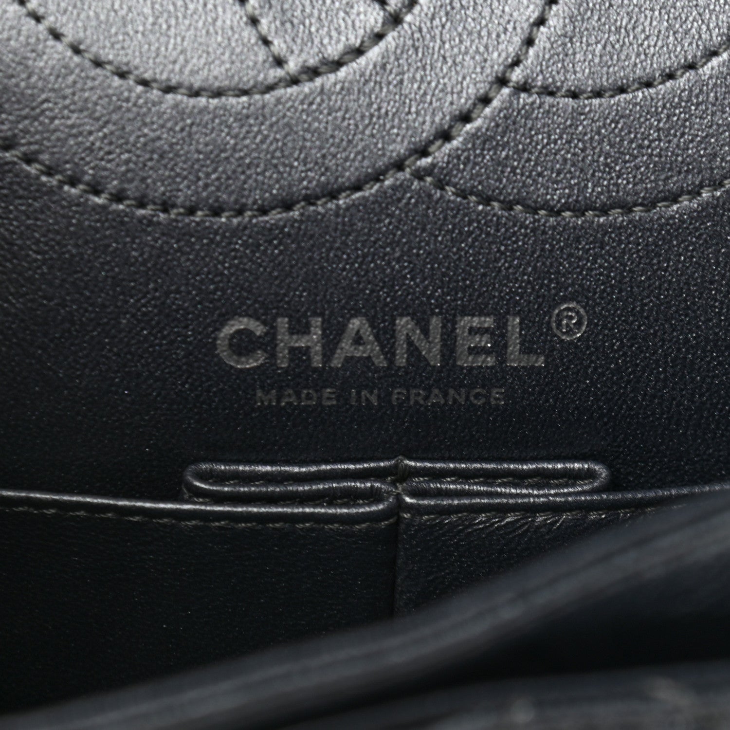 Chanel Metallic Sheepskin Quilted 2.55 Reissue 225 Flap Charcoal 9 of 15