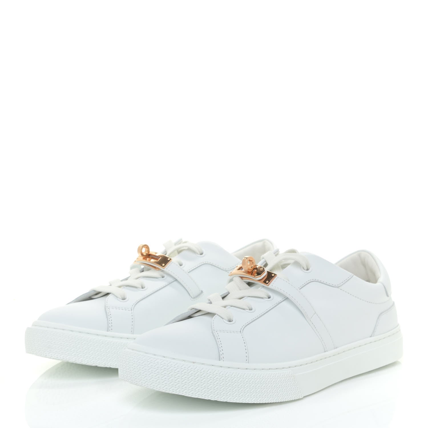 Hermes Calfskin Day Sneakers 41 White 3 of 10