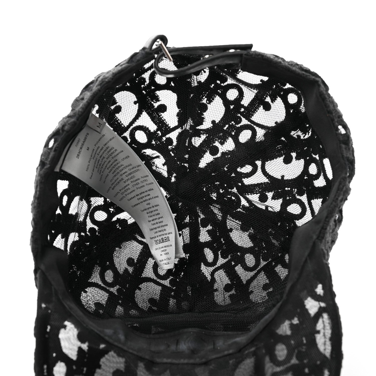 Christian Dior Mesh Hat M Black 9 of 10
