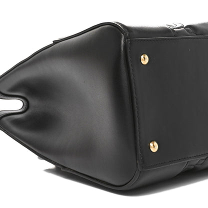 Gucci Calfskin GG Matelasse Small Tote Bag Black Natural 9 of 10