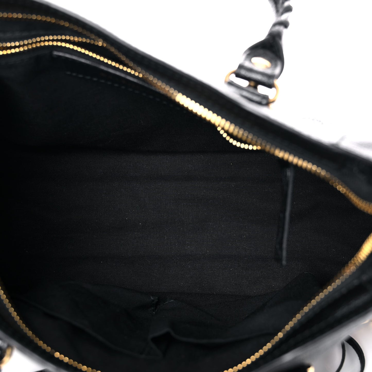 Chevre Gold Metallic Edge Hardware S City Black