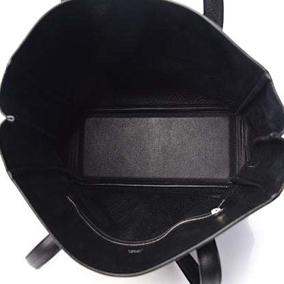 Hermes Taurillon Clemence Victoria II Cabas 32 Black 5 of 9