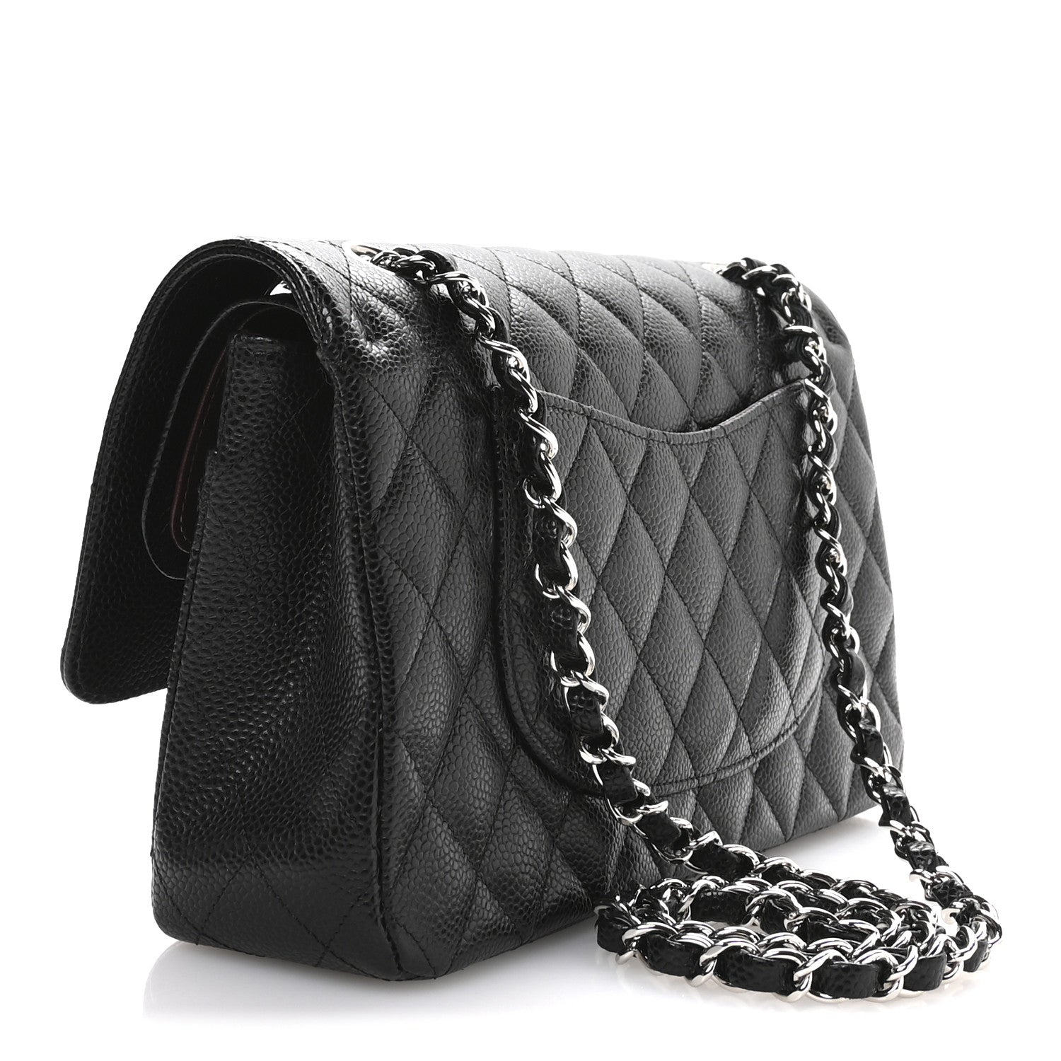 Chanel Caviar Quilted Medium Double Flap Black 3 of 10