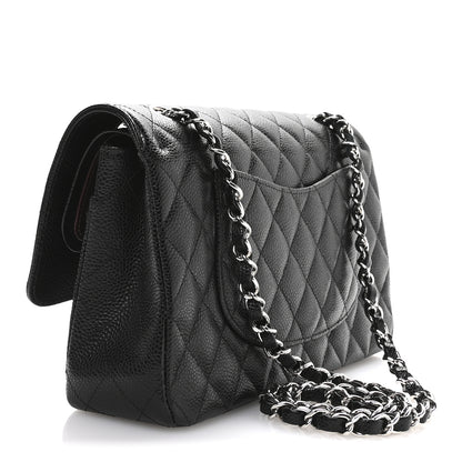 Chanel Caviar Quilted Medium Double Flap Black 3 of 10