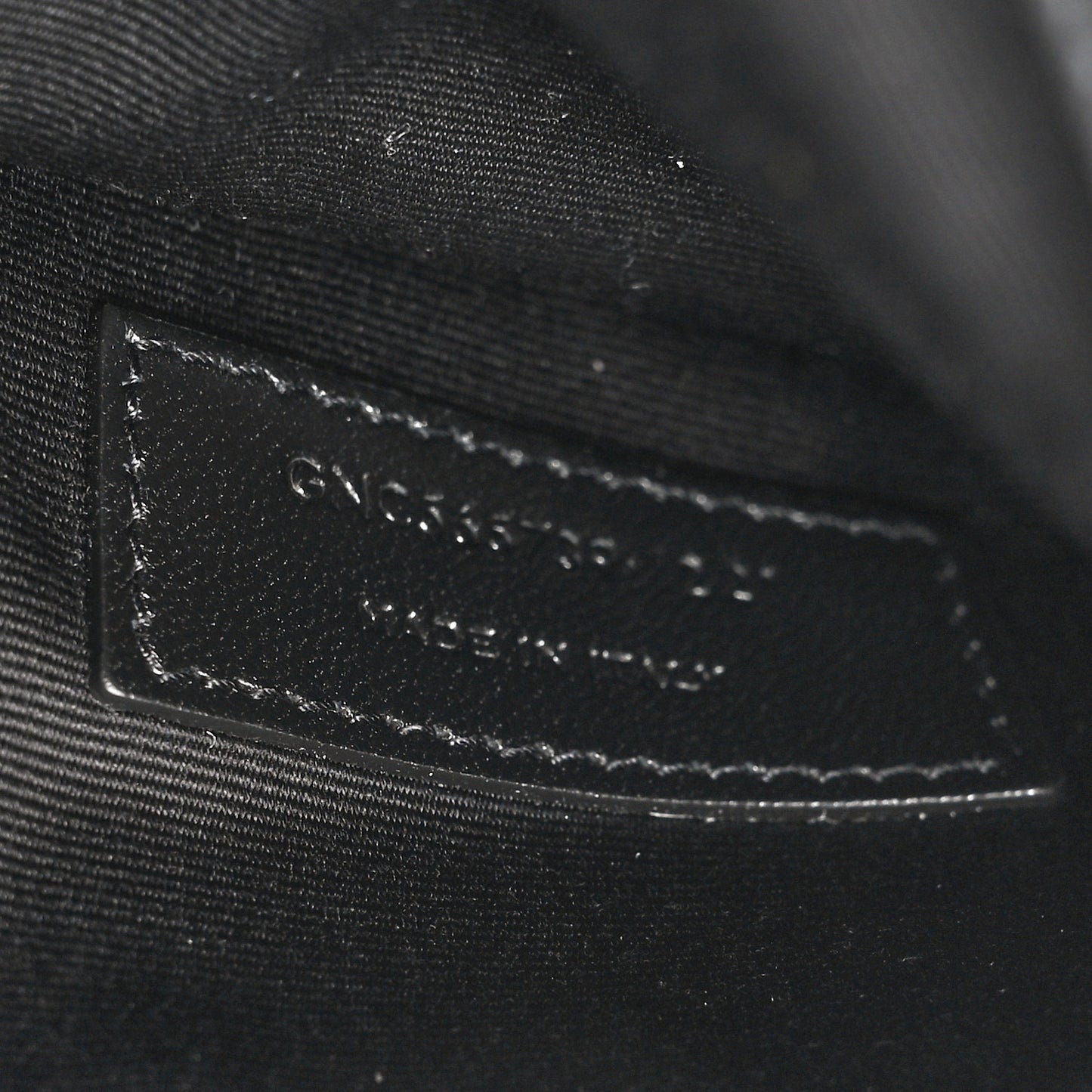 Canvas Striped Uptown Pouch Beige Black