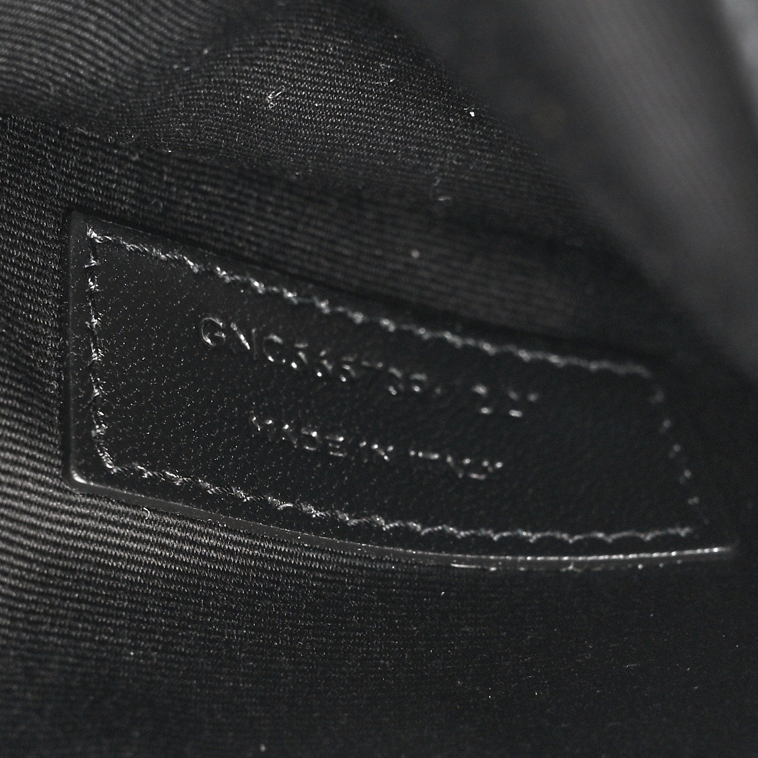 Saint Laurent Canvas Striped Uptown Pouch Beige Black 7 of 10