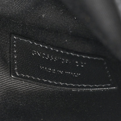 Saint Laurent Canvas Striped Uptown Pouch Beige Black 7 of 10