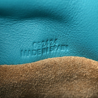 Loewe Calfskin Mini Flamenco Knot Clutch Deep Turquoise 7 of 11