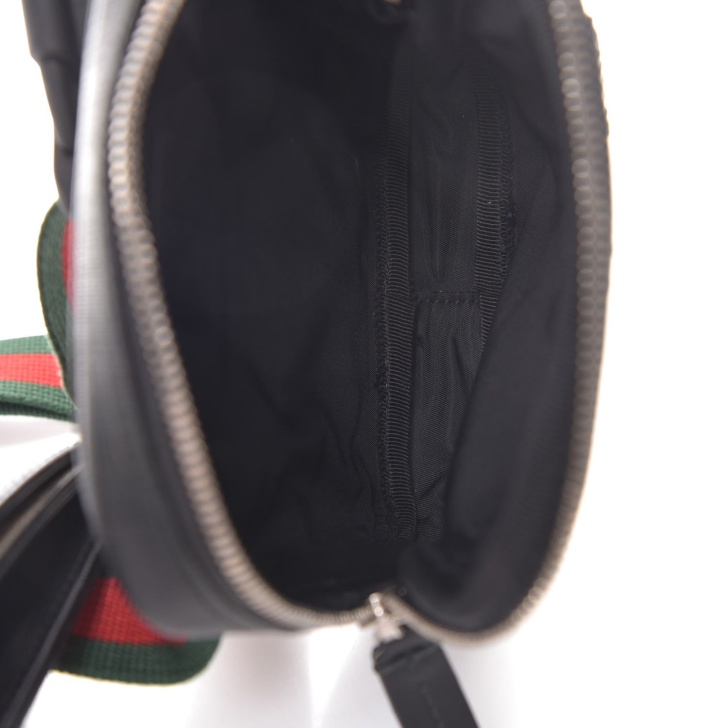 Gucci GG Supreme Monogram Web Belt Bag Black 5 of 10
