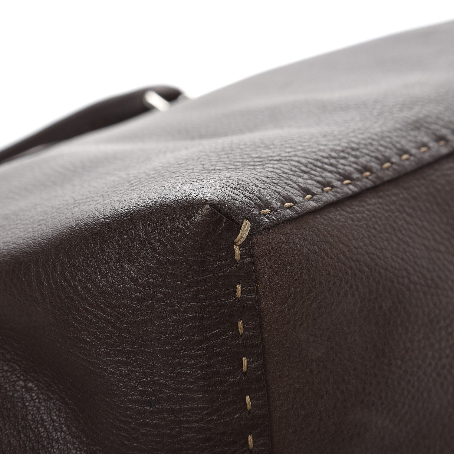 Fendi Cuoio Romano Selleria Adele 1328 Bag Moro 10 of 18