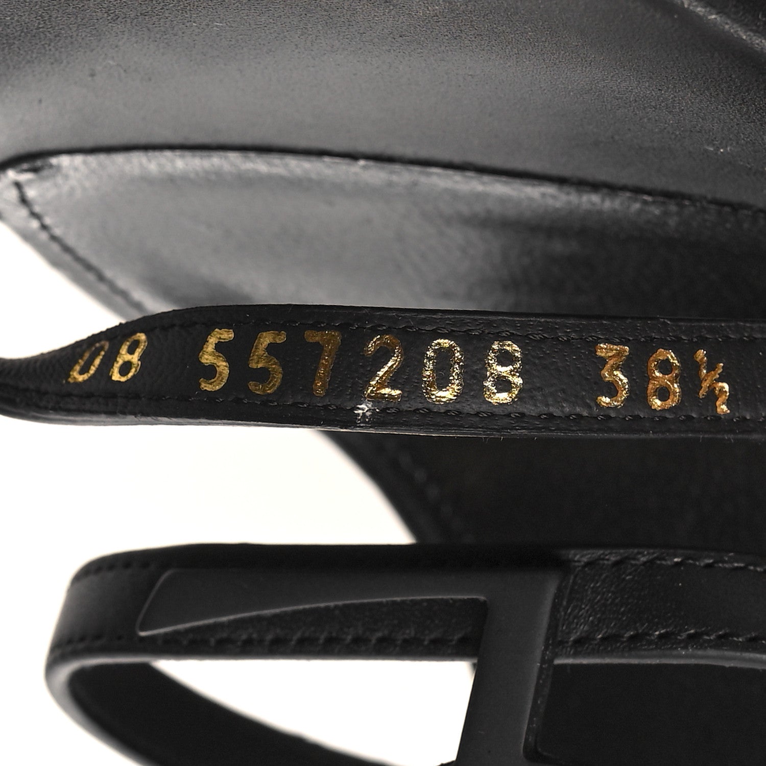 Saint Laurent Calfskin Cassandra Espadrille 105 Wedges 38.5 Black 6 of 9