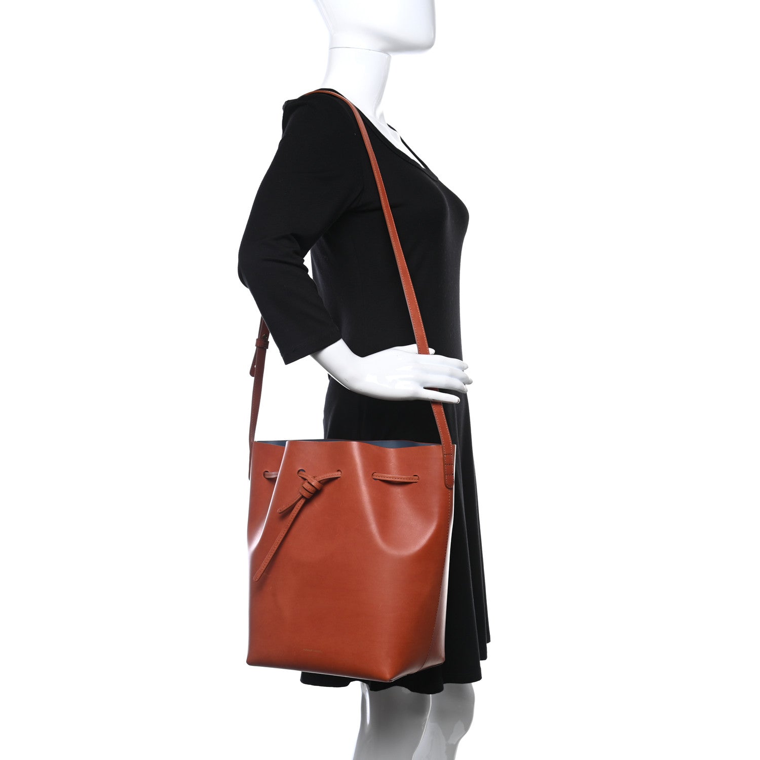 Mansur Gavriel Calfskin Bucket Bag Brandy 2 of 8