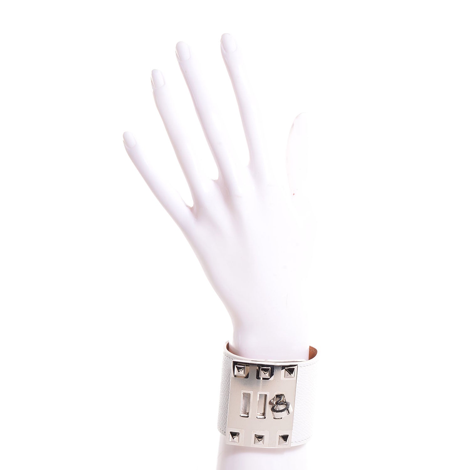 Hermes Epsom Extreme Kelly Bracelet Small White 2 of 6