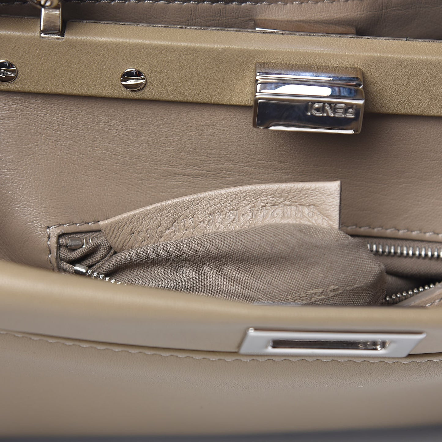 Nappa Mini Peekaboo Iconic Satchel Tortora