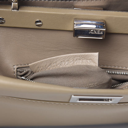 Fendi Nappa Mini Peekaboo Iconic Satchel Tortora 8 of 10