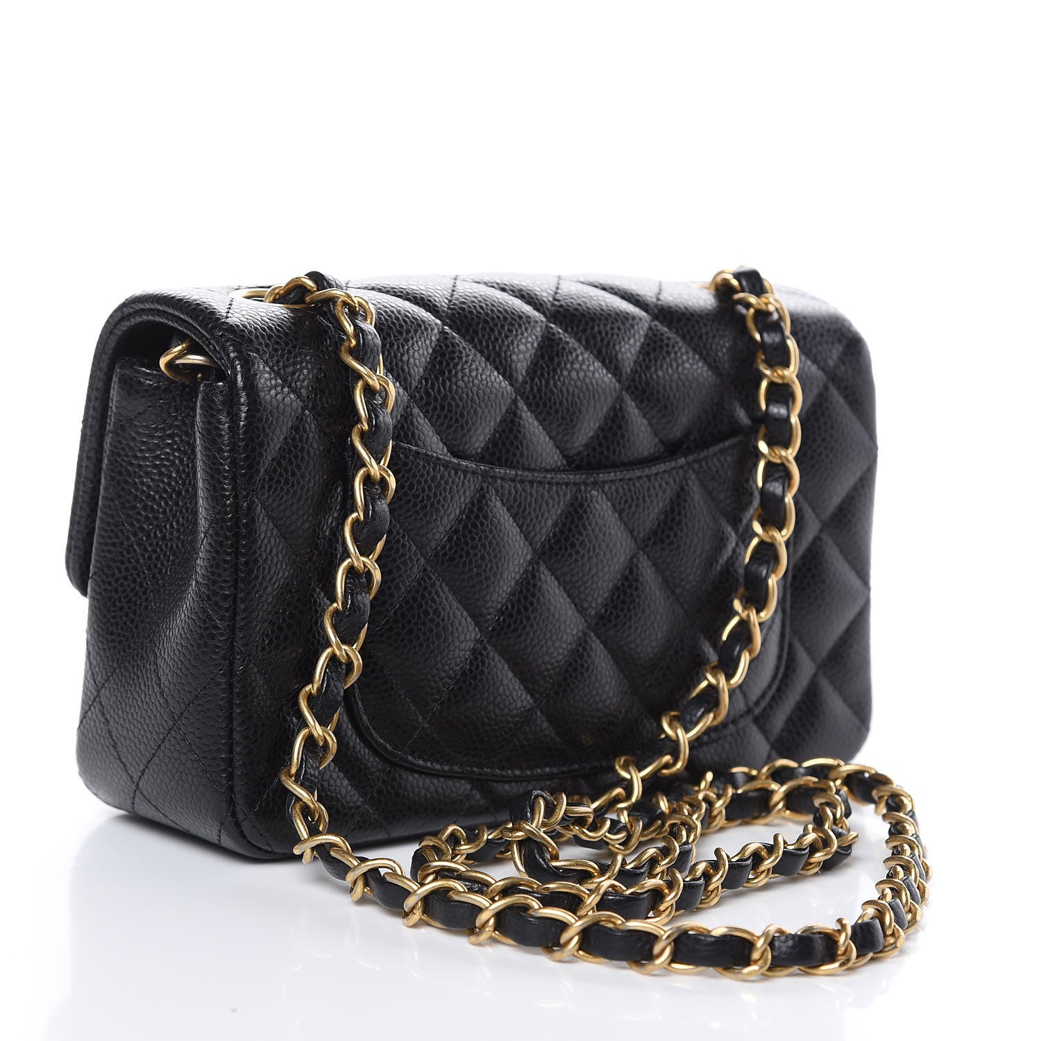 Chanel Caviar Quilted Mini Rectangular Flap Black 3 of 9