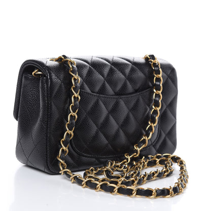 Chanel Caviar Quilted Mini Rectangular Flap Black 3 of 9