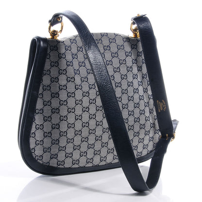 Gucci Monogram Blondie Shoulder Bag Navy 3 of 7