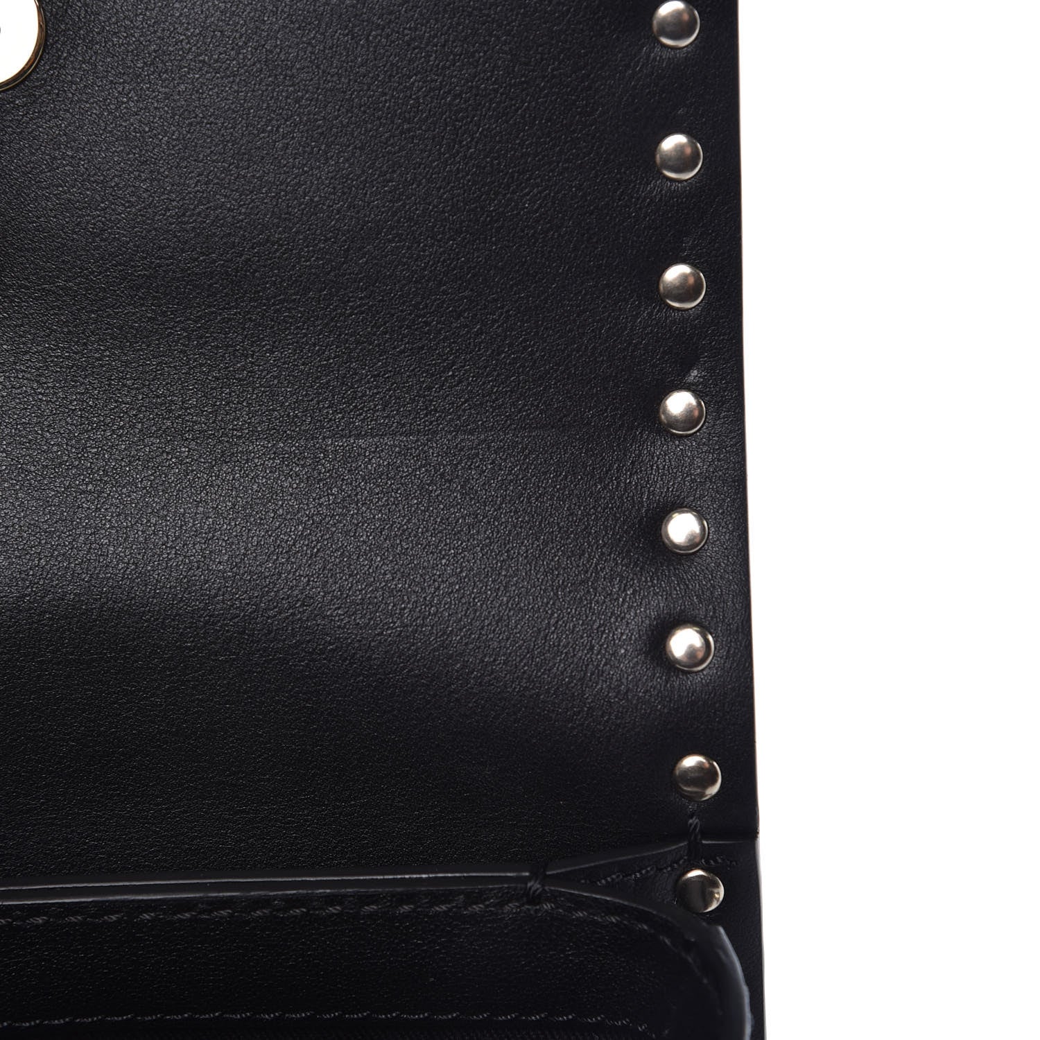 Valentino Garavani Vitello Rockstud Flap Crossbody Bag Black 7 of 8