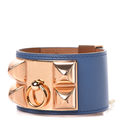 Hermes Swift Collier De Chien CDC Bracelet S Bleu Agate 1 of 7