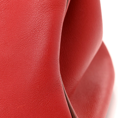 Hermes Swift Horseshoe Birkin 30 Rouge Vif Chocolate 17 of 17