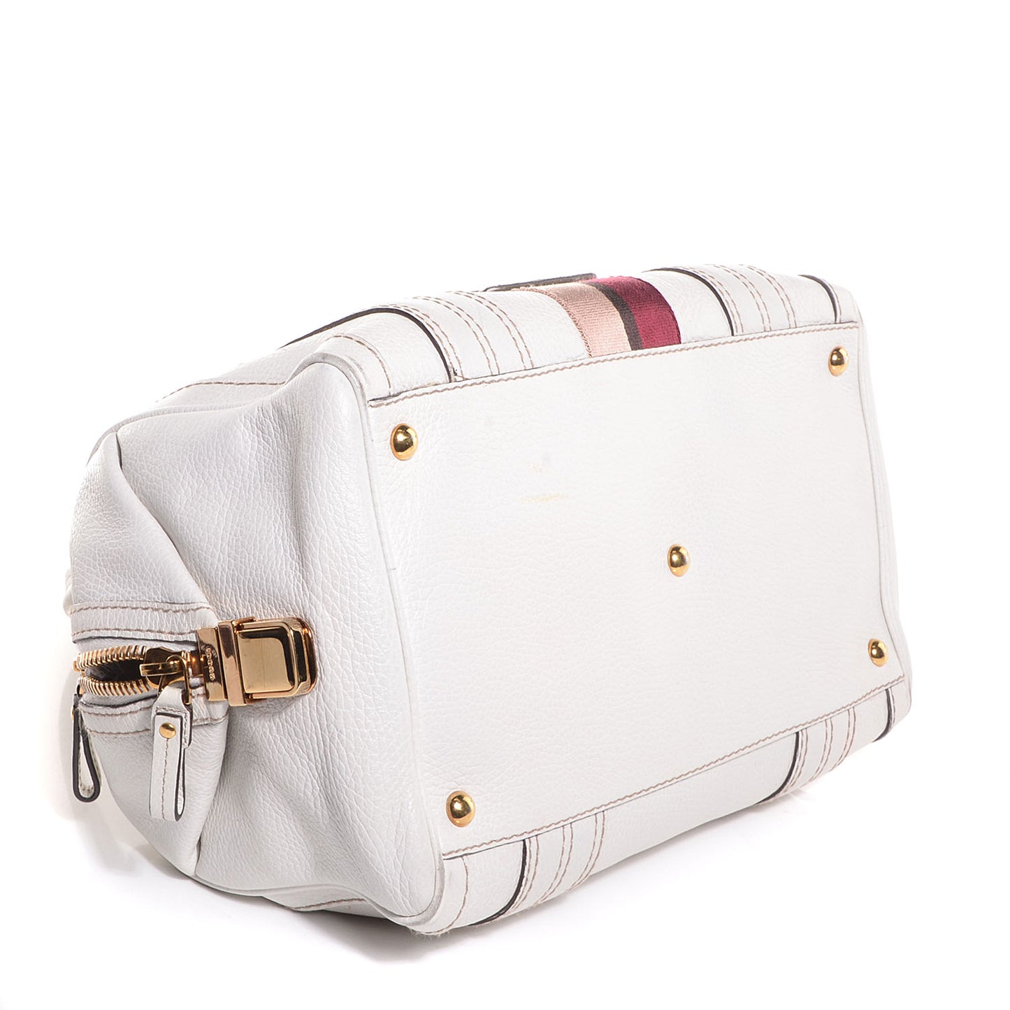 Leather Aviatrix Medium Boston White