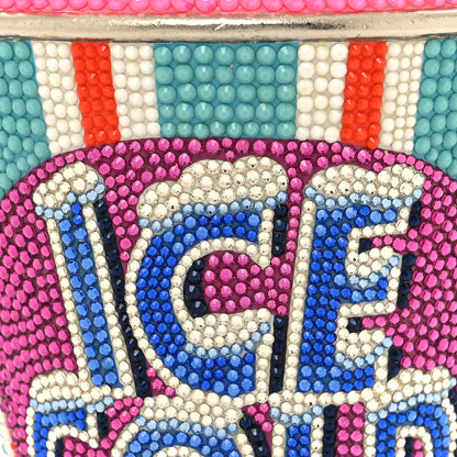 Judith Leiber Crystal Frozen Drink Ice Cold Minaudiere Clutch Pink Multicolor 8 of 11