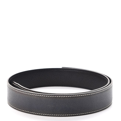 Hermes Swift Epsom 32mm Belt Strap 70 Black Bleu 2 of 7