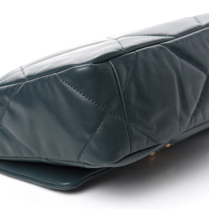 Chanel Lambskin Quilted Medium 19 Flap Green 6 of 11