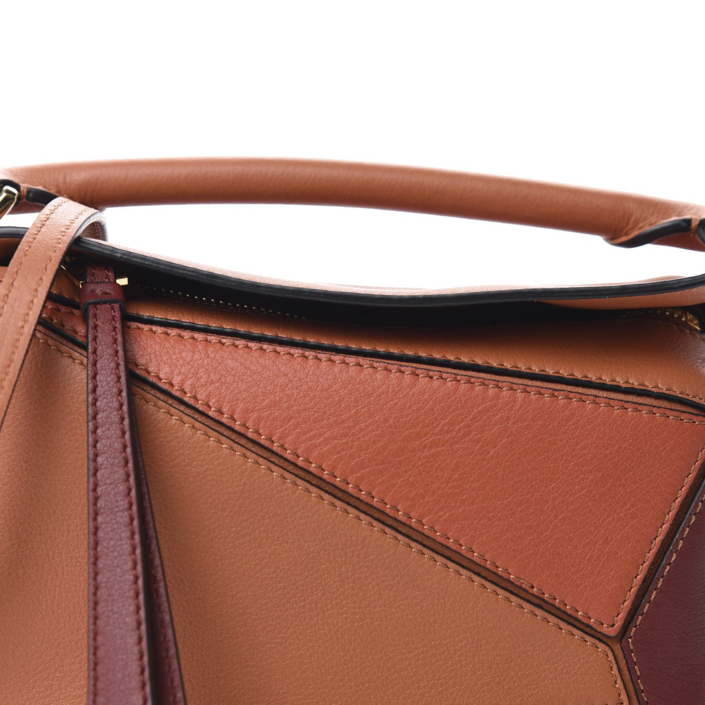 Calfskin Mini Puzzle Bag Spice Orange Pumpkin