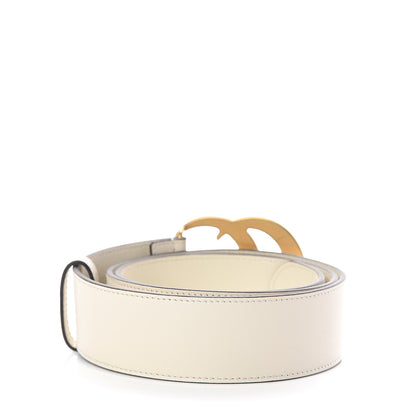 Gucci Calfskin Double G 40mm Belt 85 34 Mystic White 3 of 6