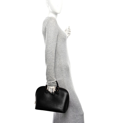 Louis Vuitton Epi Alma PM Black 2 of 11