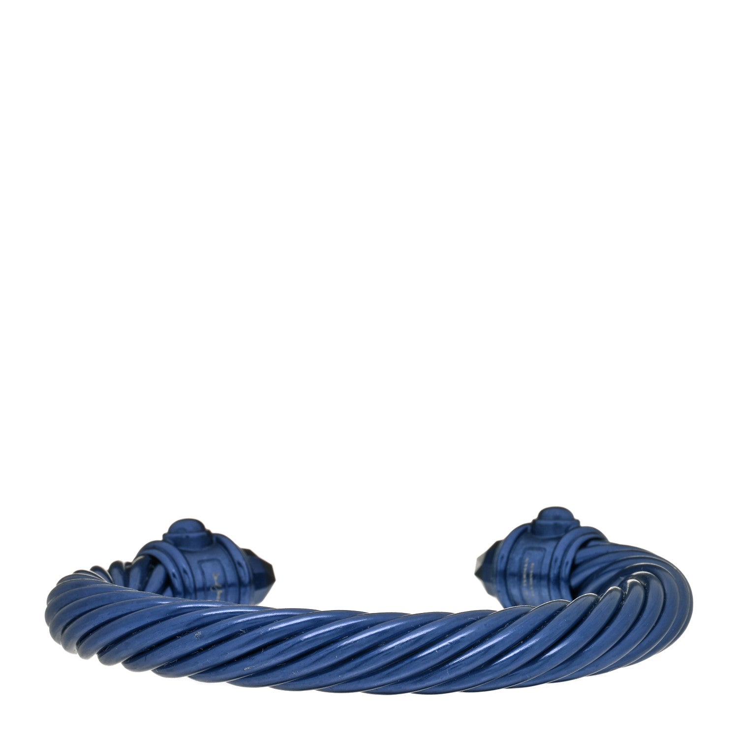 David Yurman Aluminum 10mm Renaissance Cable Bracelet Indigo 2 of 3