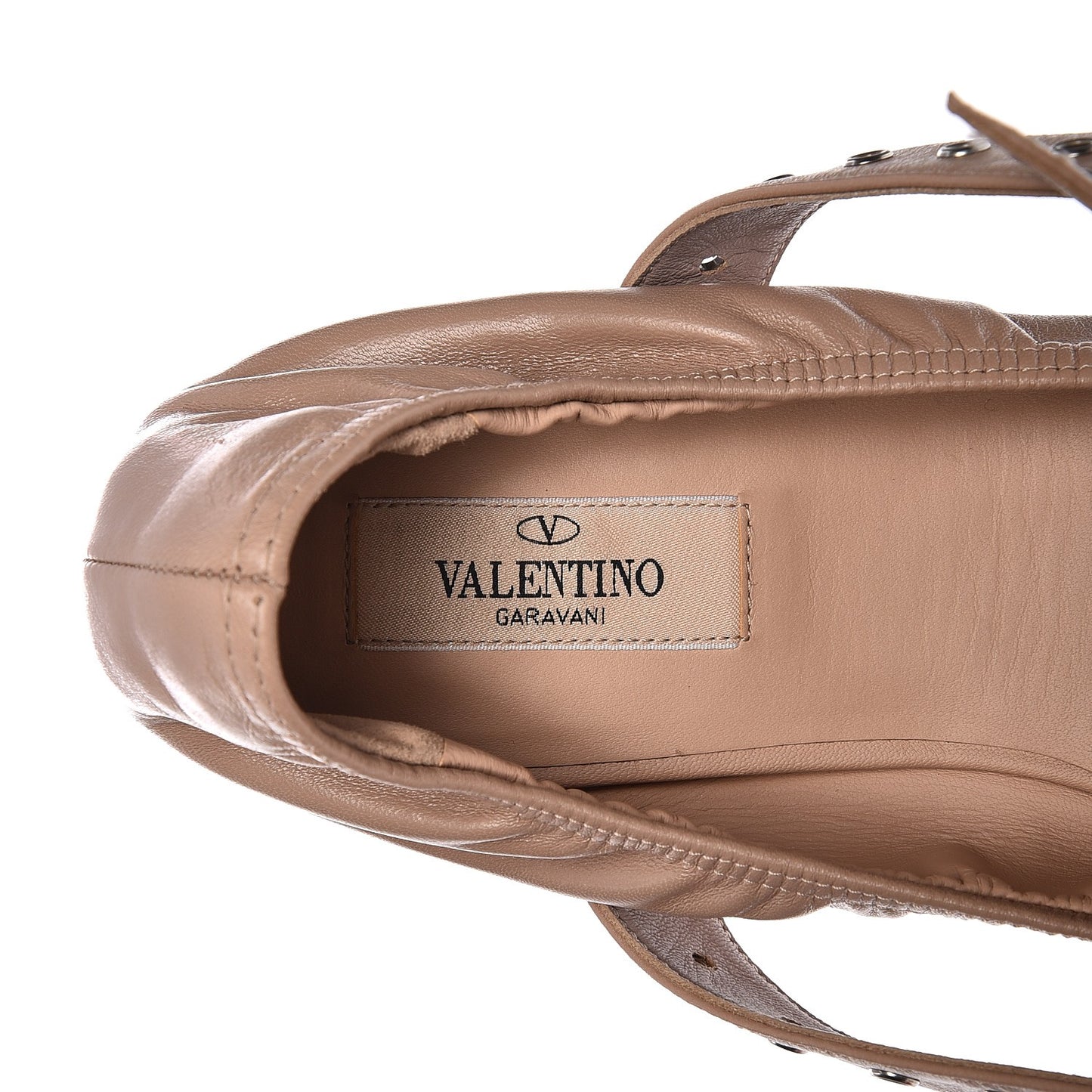 Nappa Love Latch Ballerina Flats 40.5 Poudre
