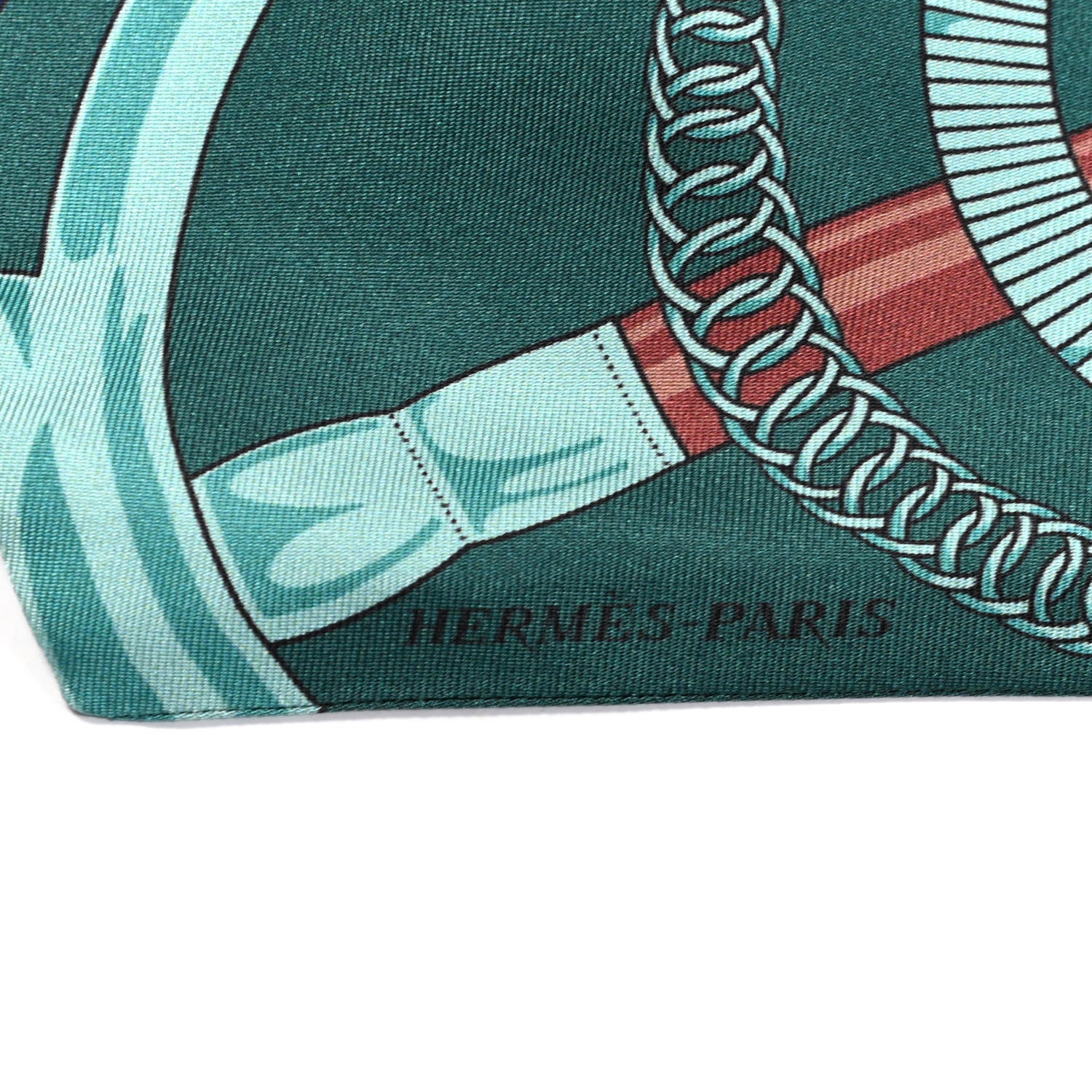 Hermes Silk Eperon D'Or Remix Maxi Twilly Rose Indien Cassis Vert 4 of 5