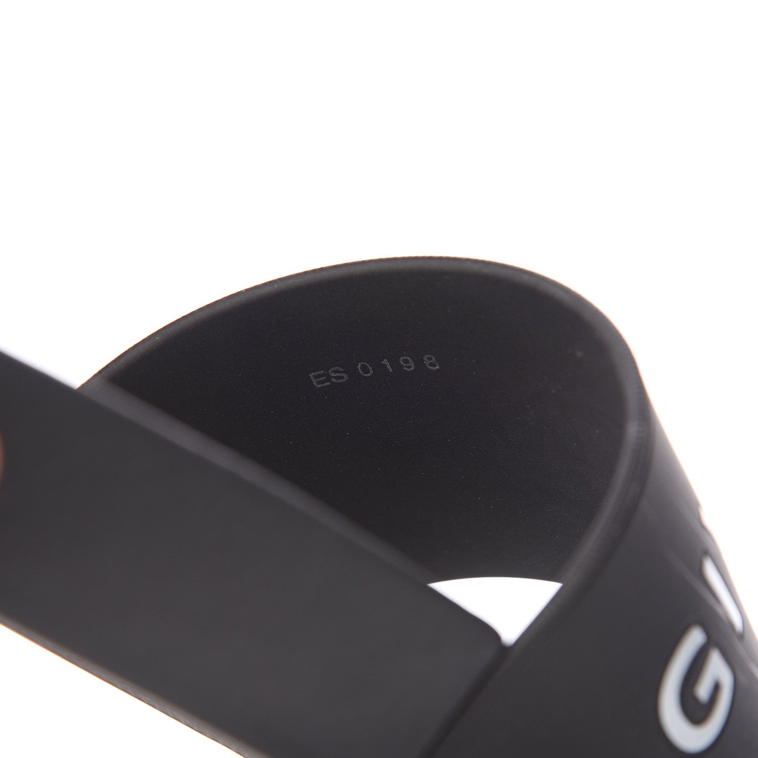 Givenchy Rubber Logo Pool Slide Sandals 38 Black 7 of 10