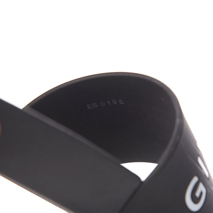 Givenchy Rubber Logo Pool Slide Sandals 38 Black 7 of 10