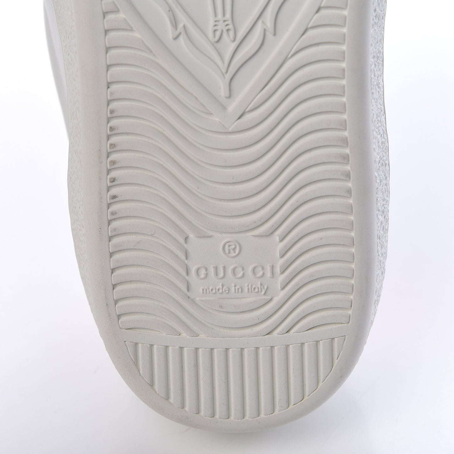 Calfskin Ayers Web Tiger Embroidered Mens Ace Sneakers7.5 White