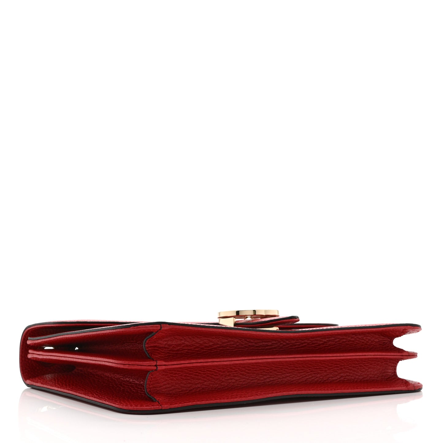 Dollar Calfskin Interlocking G Shoulder Bag Red