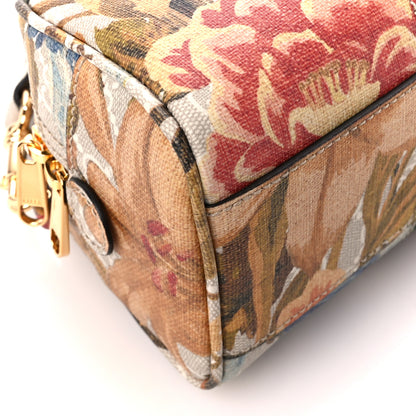 Gucci GG Supreme Monogram Water Flora Web Mini Ophidia Top Handle Bowler Bag Beige White Multicolor 10 of 11