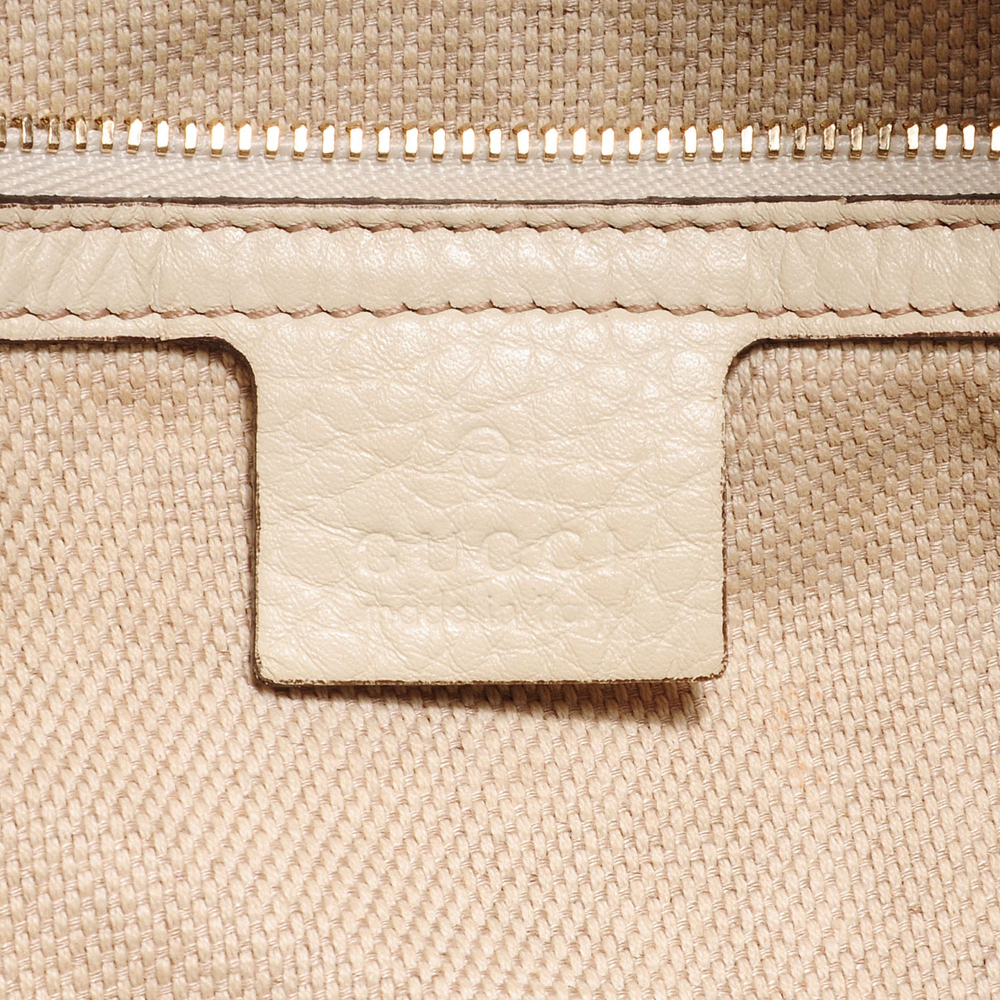 Pebbled Calfskin Medium Soho Chain Shoulder Bag Off White